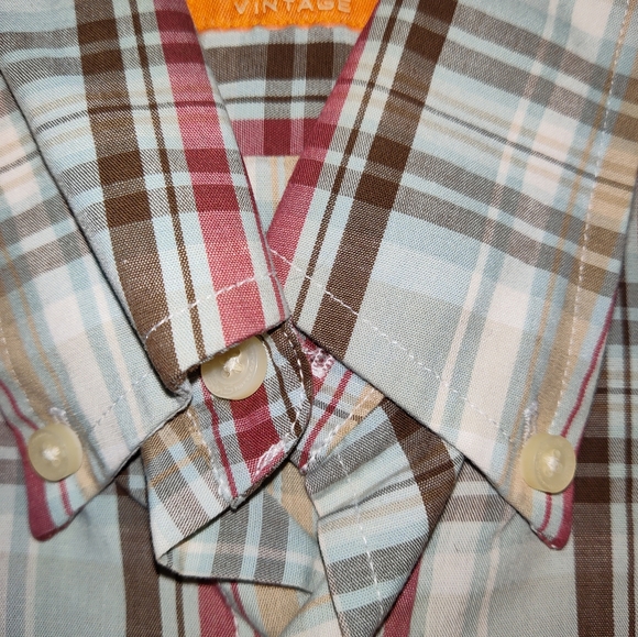 Ben Sherman Short Sleeve Plaid Button Down - Picture 4 of 15